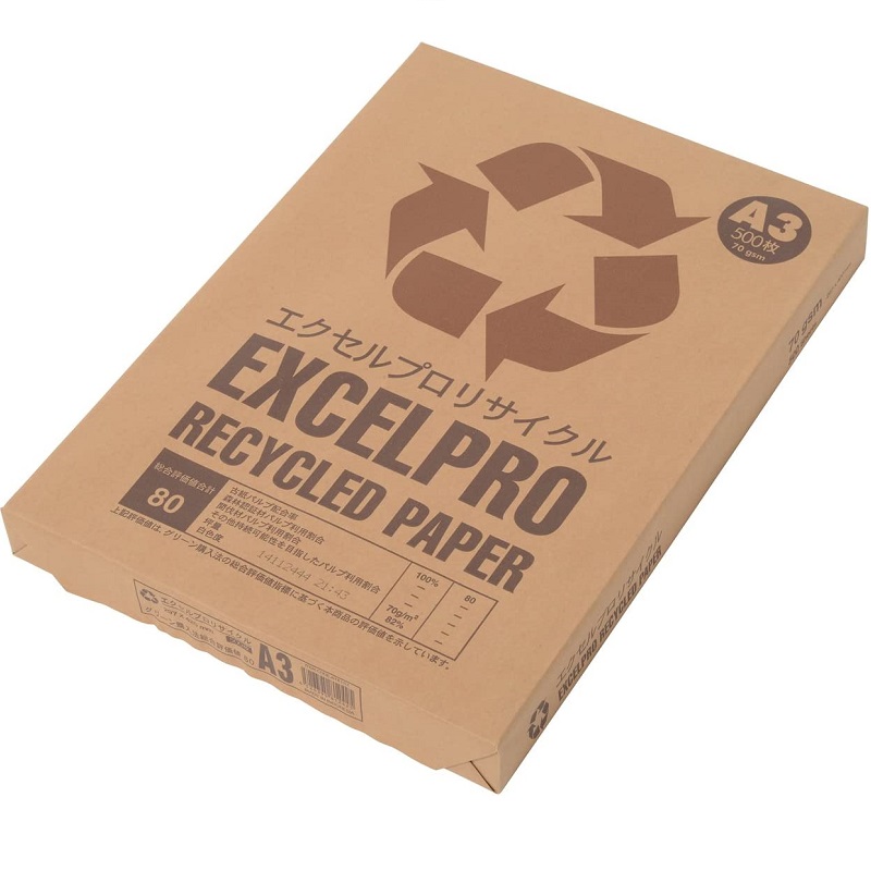 APPJ 再生コピー用紙 エクセルプロリサイクル A3 1500枚 ( 500枚 × 3冊 / 箱 ) 商品画像サムネイル2