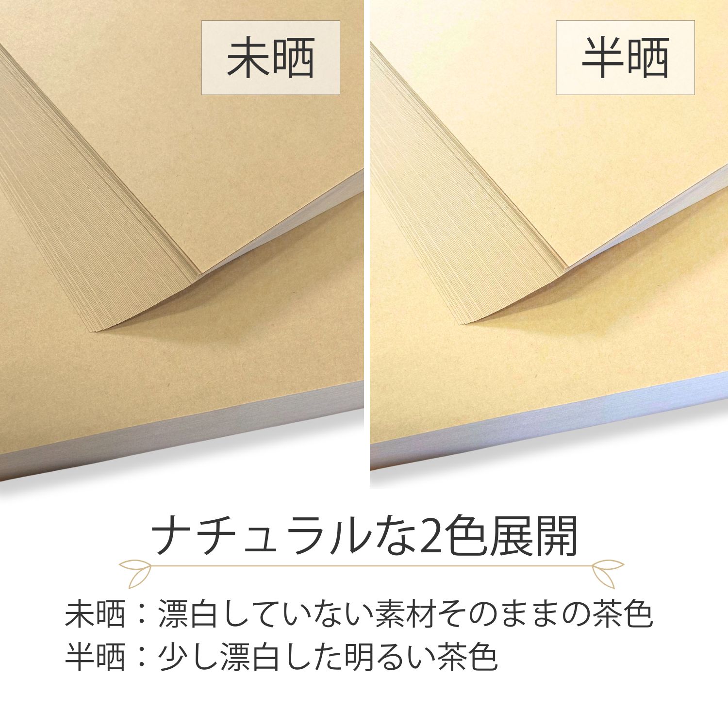 ゴールドアトラスG 半晒クラフト紙 75.5kg ハトロン判 250枚 商品画像サムネイル2