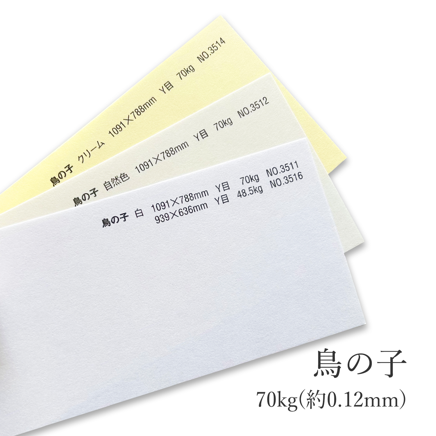 鳥の子 70kg(約0.12mm) 和紙 商品画像