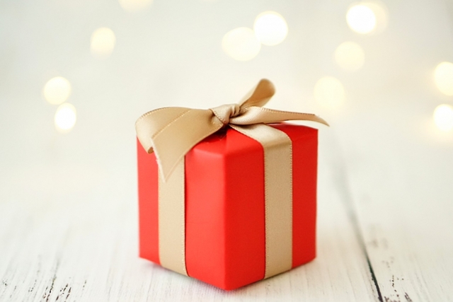 クリスマスラッピングの例