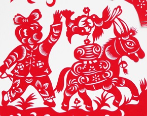 中国・延安市安塞区で売っていた切り紙