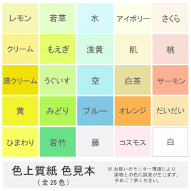 色上質紙 大王の色上質 薄口 A4 1,000枚 カラーバリエーション