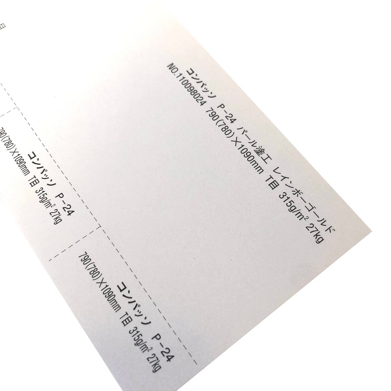 コンパッソ P-24 レインボーゴールド 27kg (0.35mm) 原紙：キャストコート 商品画像