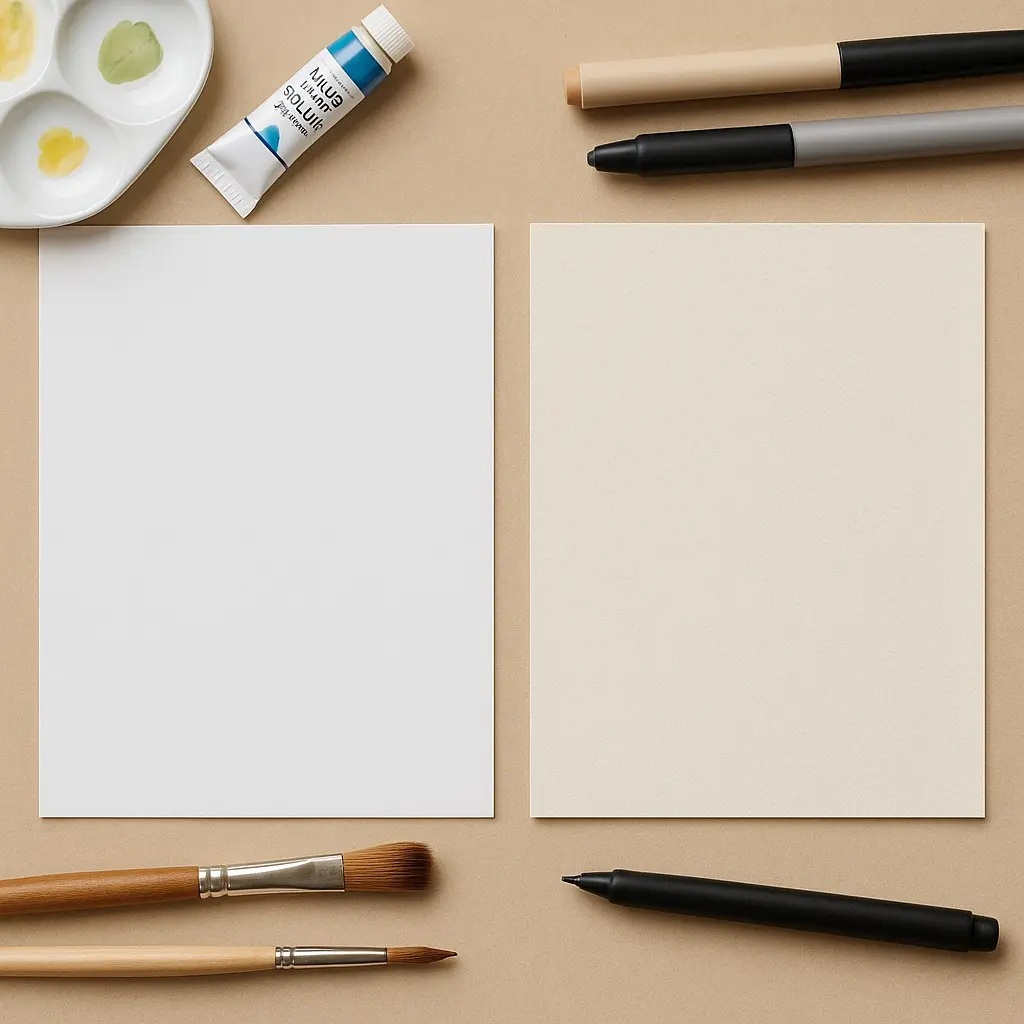 画用紙とケント紙の違いを解説したブログ記事